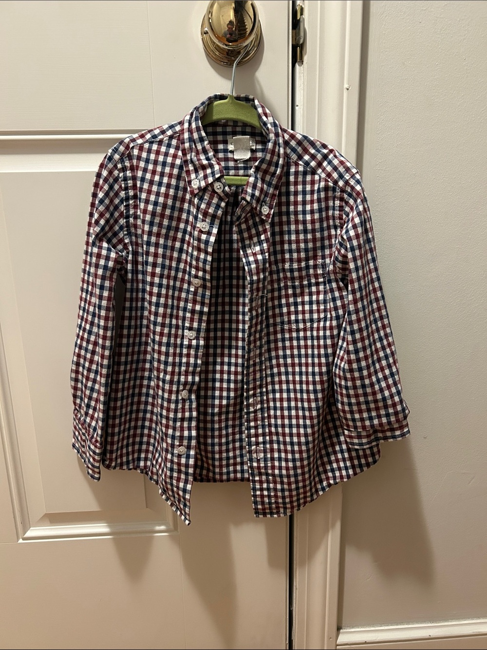 Crewcuts Gingham Button-Down Shirt Boys 4-5